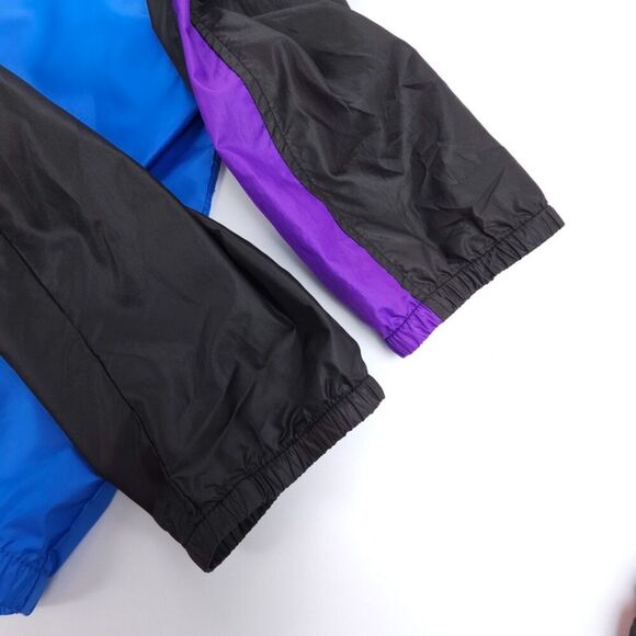 PEARL IZUMI Windbreaker Cycling Jacket Reflective Biking XL 90s Colorblock Blue - Picture 7 of 11